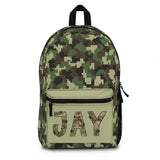Military Pixel Camo Backpack, School Work Bag for Mens and Boys