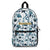 Personalized Blue Floral Backpack, Back to school Rucksack