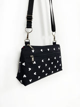 Black Mickey Mouse Crossbody bag Fanny Pack Disney Purse