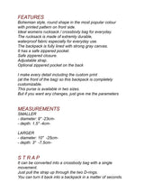 Rounded Circle Backpack features