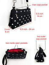 Black Mickey Mouse Crossbody bag Fanny Pack Disney Purse