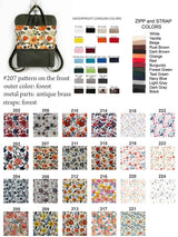 Floral Cottagecore Backpack and Purse for Women