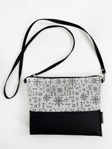 Bind Runes Crossbody Bag, Large Handbag Bag, Vegan Shoulder Bag, Casual Cross body bag, Gift for wife, Gift for friend, Holiday gift for her