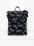 Black Summer Backpack with Sunglasses printed on it, cool festival shoulder bag, beach rucksack