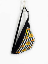 Yellow Floral Sling Bag, Women Crossbody Bag, Designer Across Bag, Flower Chest Bag - 4