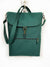 Teal Convertible Backpack, Vegan Laptop Crossbody Bag - 1