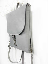 Light Gray Minimalist Laptop Backpack - 3