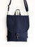 navy blue vegan minimalist convertible backpack - 6