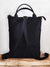 Black Multifunctional Messenger Tote Backpack