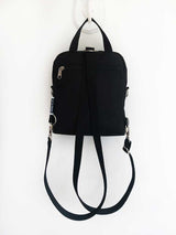 water resistant round backpack, convertible shoulder bag