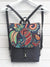 Paisley Design Flap Backpack, Slim Boho rucksack | Aris Bags