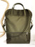 Green Two Toned Traveller Backpack, Vegan Cross Body Bag | Aris Bags