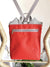 Grey Red Cat Backpack, Personalized Cross Body Bag | Aris Bags