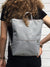Grey Women's Customizable Backpack, Multipurpose Cross Body Bag