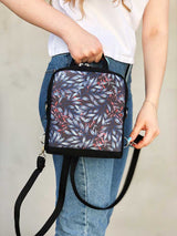 bohemain round backpack, waterproof cordura festival backpack, zippered vegan festival bag