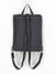 Gray Square Design Flap Backpack made from canvas fabric and Wool Flap