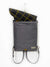 Gray Backpack with square design flap