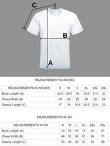 T shirt size chart