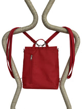Customizable Backpack & Small Crossbody Bag for Women – Red Backpack