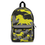 Camo Horse Backpack, School Rucksack for Mens and Boys