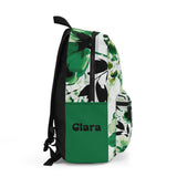 Green Leaves School Backpack, Rucksack for Plant Lovers, College Bag