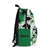 Green Leaves School Backpack, Rucksack for Plant Lovers, College Bag