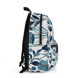 Personalized Blue Floral Backpack, Back to school Rucksack