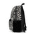 Personalized School Backpack, Black Mandala Rucksack