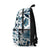 Personalized Blue Floral Backpack, Back to school Rucksack