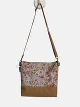 Eco Vegan Leather Floral Crossbody Bag for Women