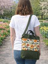 Floral Cottagecore Backpack and Purse for Women