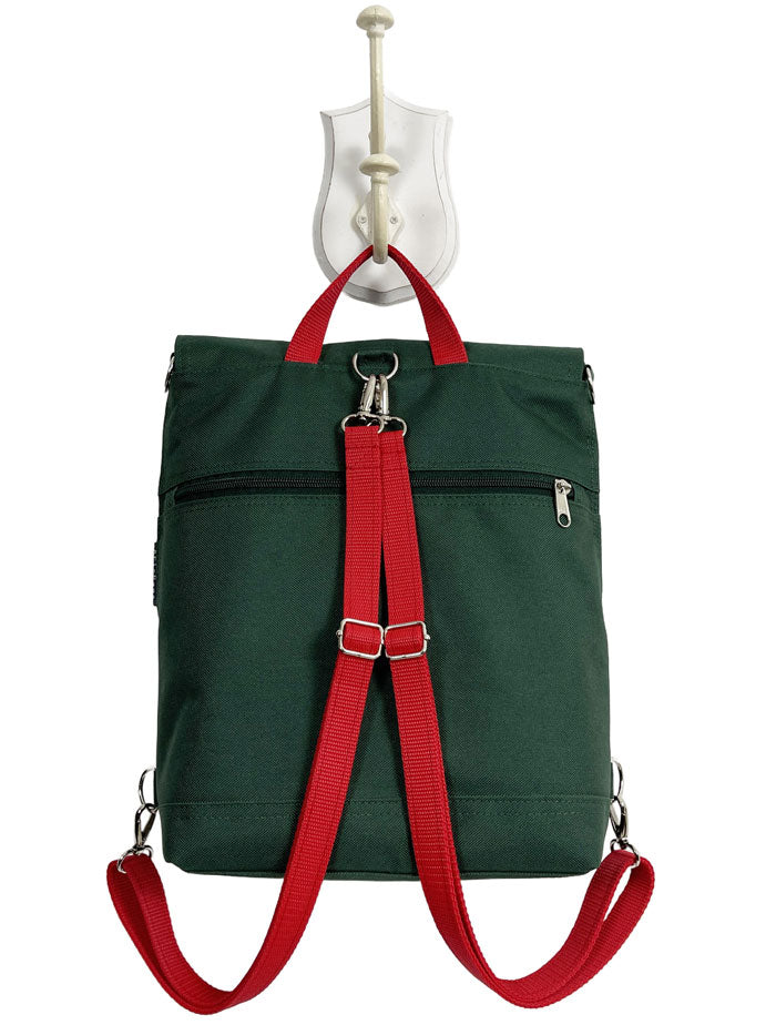 Brown Multipurpose Vegan Backpack Women display picture 3