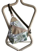 Floral Sling Bag, Travel Everyday Crossbody Bag, Shoulder Purse Chest Bag