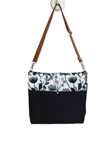 Boho Leather Floral Hobo Bag for Women – Vegan Leather Shoulder Bag
