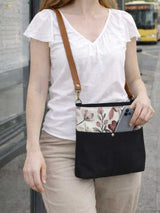 Boho Leather Floral Hobo Bag for Women – Vegan Leather Shoulder Bag