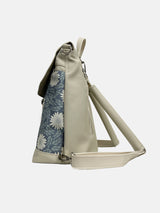 Custom Daisy Vegan Leather Backpack – Floral Backpack with Adjustable Colors & Sizes | Eco Friendly Bag