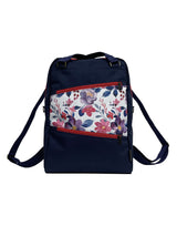 Boho Floral Convertible Backpack & Crossbody Bag – Custom for Women