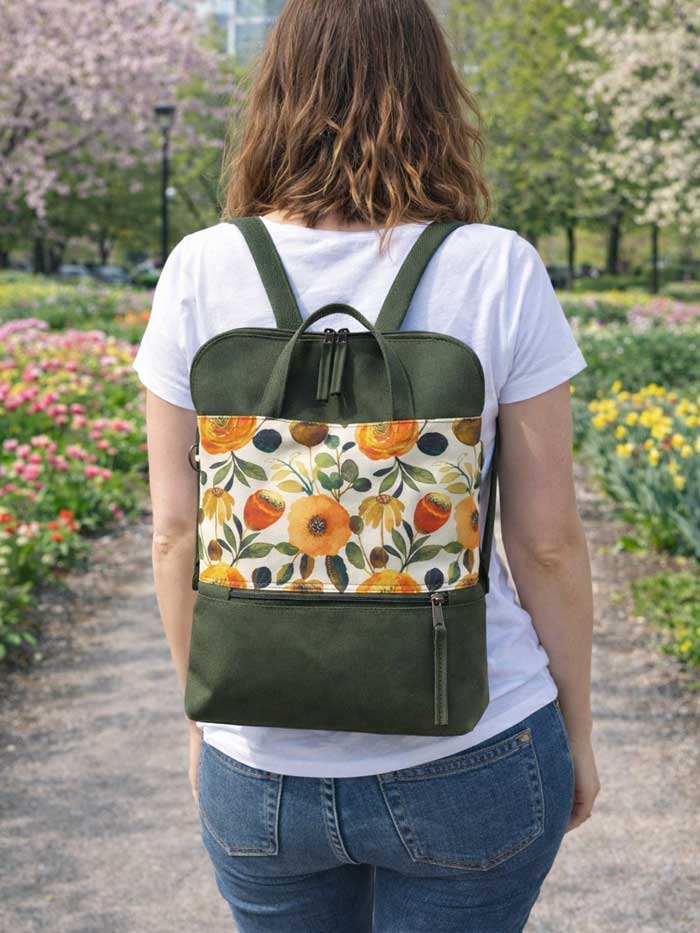 cottagecore mini backpack Floral Cottagecore Backpack and Purse for Women