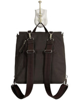 Minimal Brown Women's Backpack, Weekend Work Crossbody Bag