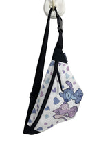 Cute Stitch & Angel Fanny Pack with Hearts – Adjustable Strap & Mini Wallet