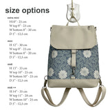 Custom Daisy Vegan Leather Backpack – Floral Backpack with Adjustable Colors & Sizes | Eco Friendly Bag