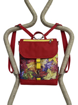 Customizable Backpack & Small Crossbody Bag for Women – Red Backpack