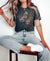 Unisex Cat Watercolor T-Shirt, Cat Mom Tee Shirt - Heather Dark Grey