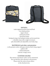 Cottagecore Style Floral School Backpack for Women