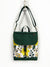 Teal Green Floral Cottagecore Backpack for Women