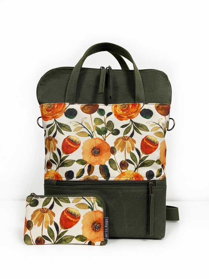 cottagecore mini backpack Floral Cottagecore Backpack and Purse for Women
