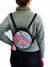 Colorful Mandala Circle Handmade Backpack Crossbody Bag for Women