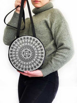 Colorful Mandala Circle Handmade Backpack Crossbody Bag for Women