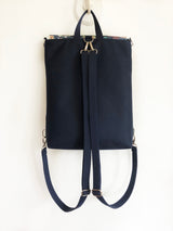 Paisley Design Flap Backpack, Slim Boho rucksack | Aris Bags