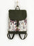 Forest Green Convertible Backpack in Cottagecore Style
